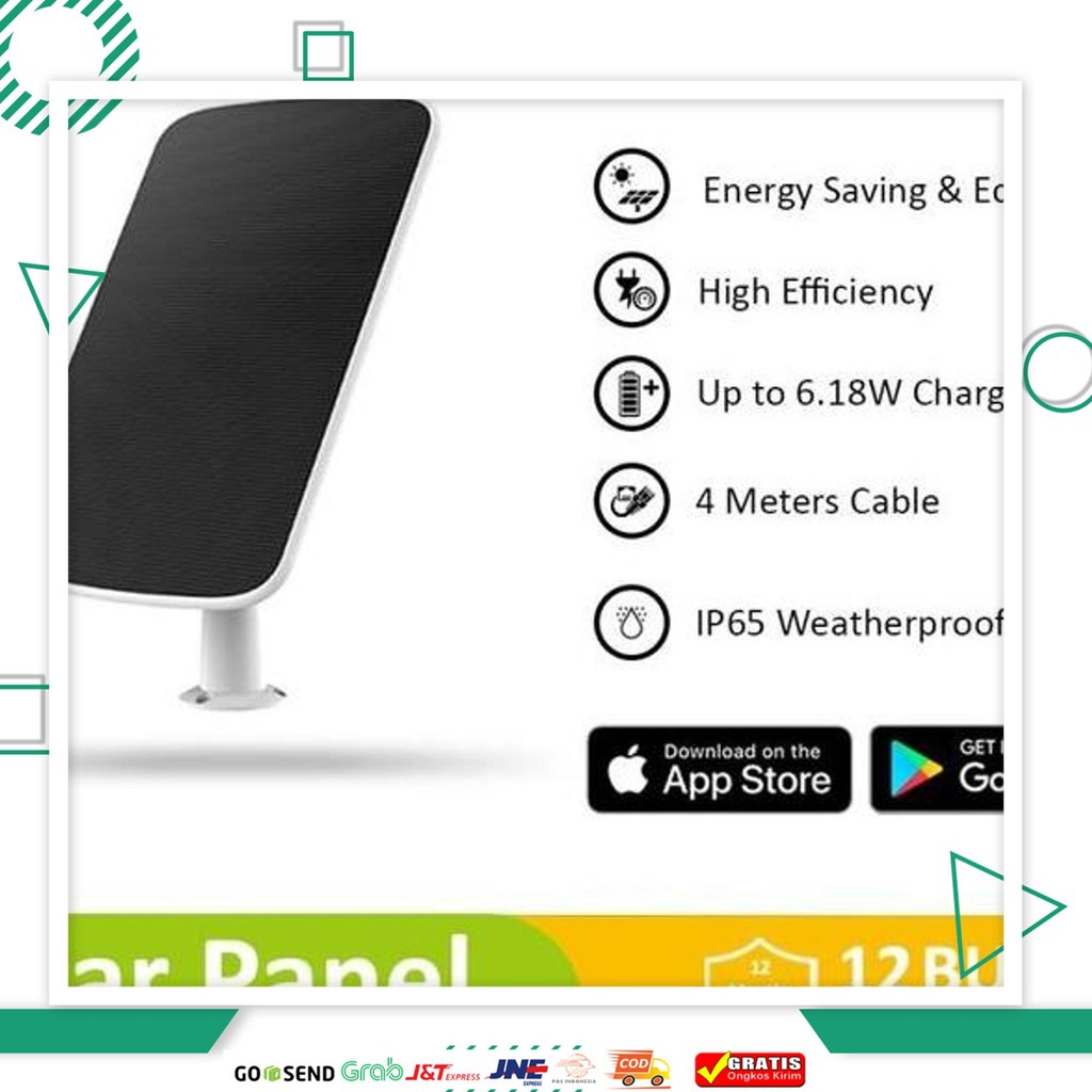 Ezviz Solar Panel C Solar Charging Panel Designed For Ezviz Batterycam
