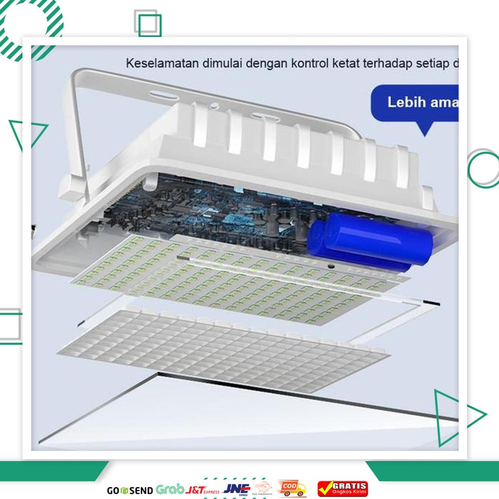 Garansi 10 TahunSolar Lampu 2000W Lampu Tenaga Matahari Lampu Led Surya Solar Cell Lampu Outdoor Sup