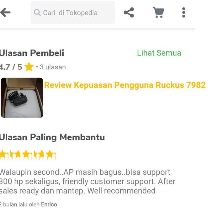 Ruckus 7982 Dan Poe Gigabit New Stok