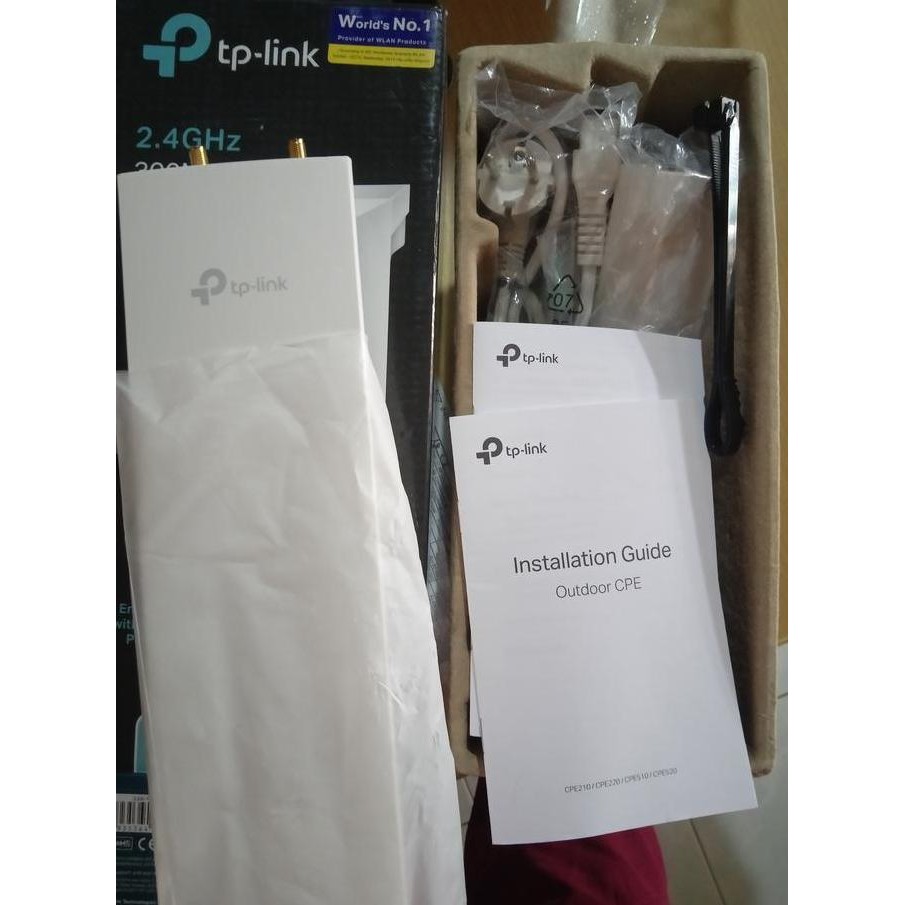 Aksespoint Outdoor Tp Link Cpe 220 Ext 30 Dbm 1000 Mw 2.4 Ghz New Stok