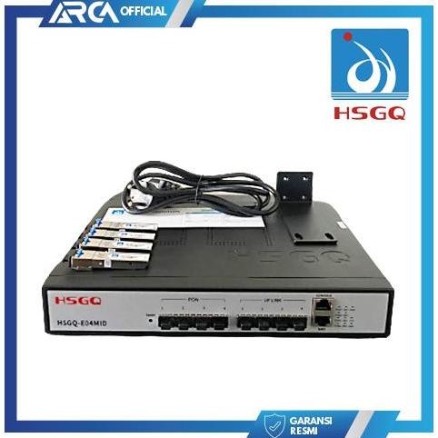 Olt Epon Hsgq E04Mid L2 4Pon Px20+++ Mini 4*10G Uplink Sfp 1U Non Sfp New Stok