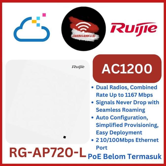 Ruijie Rg-Ap720-L Access Point Ceiling Indoor Rg-Ap720L Rg Ap720L New Stok