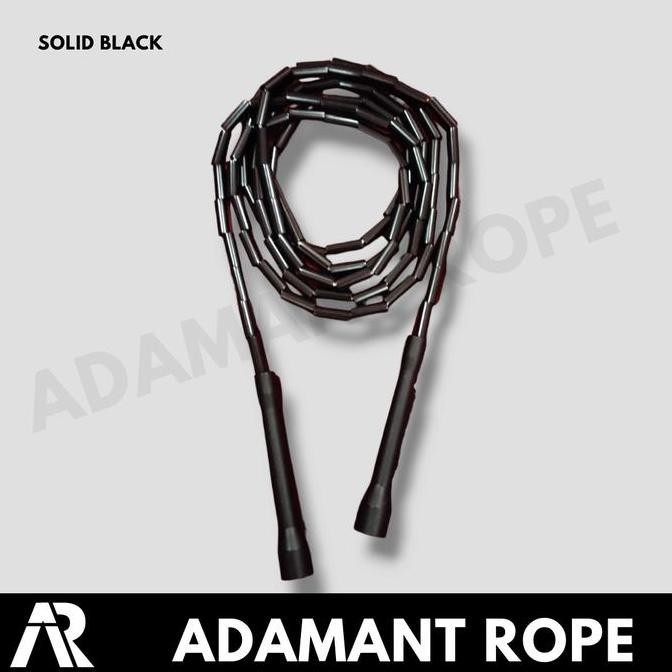 [ADAMANT ROPE] Short Handle Beaded Rope Solid Series Single Color Tali Skipping Lompat Tali Jumprope