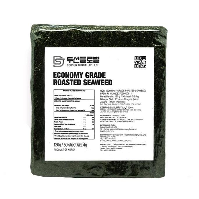 

JH8 Doosun Sushi Nori Economy Grade 50 sheet (120 gram)