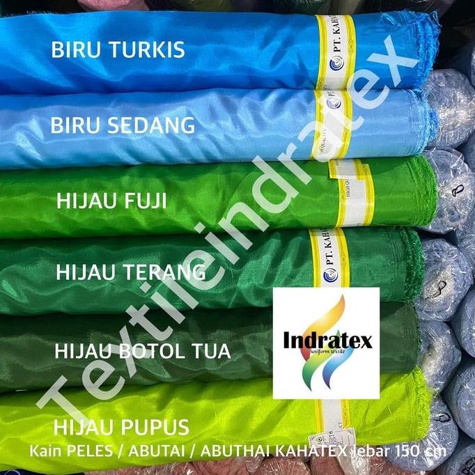 ( per 1 roll ) kain PELES ABUTHAI ABUTAI KAHATEX meteran Lebar 150 cm bahan furing lapisan daleman b
