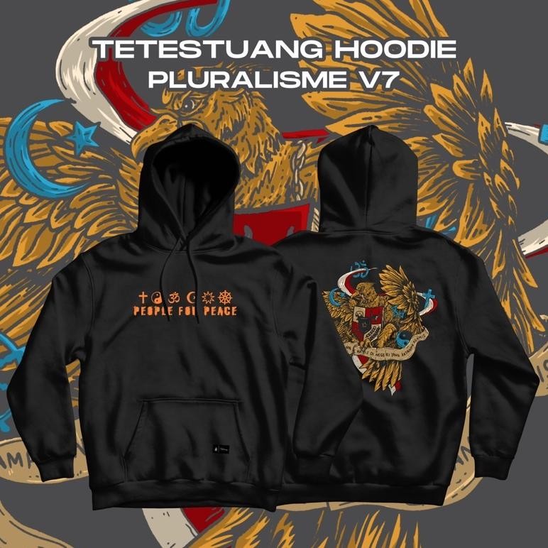 Promo Tetestuang Hoodie Pluralisme V7 Pluralisme Burung Elang Garuda Original Hoodie Tetestuang