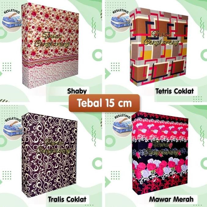 Sarung Kasur Busa Resleting 180x15 160x15 145x15 120x15 90x15 80x15