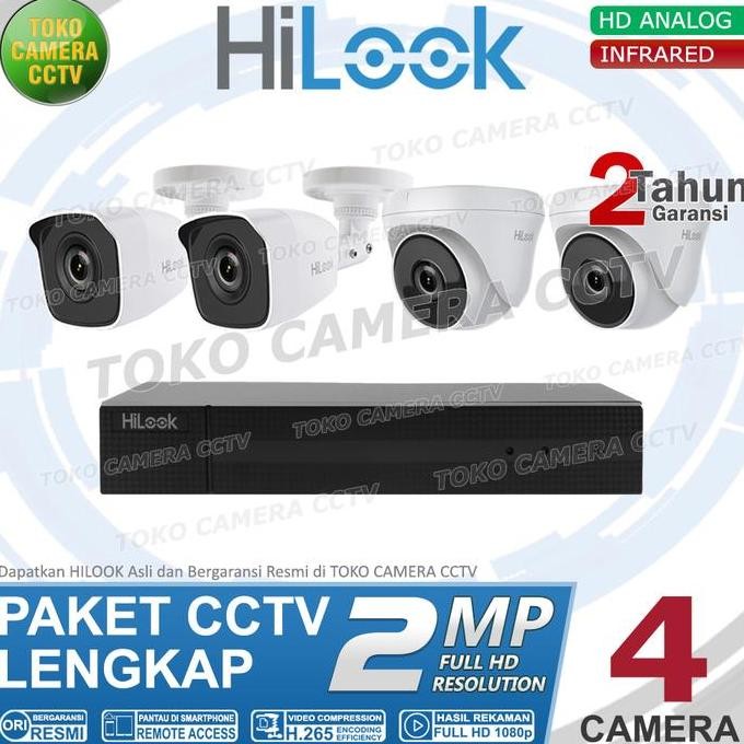 PAKET CCTV HILOOK 2MP 4 CHANNEL