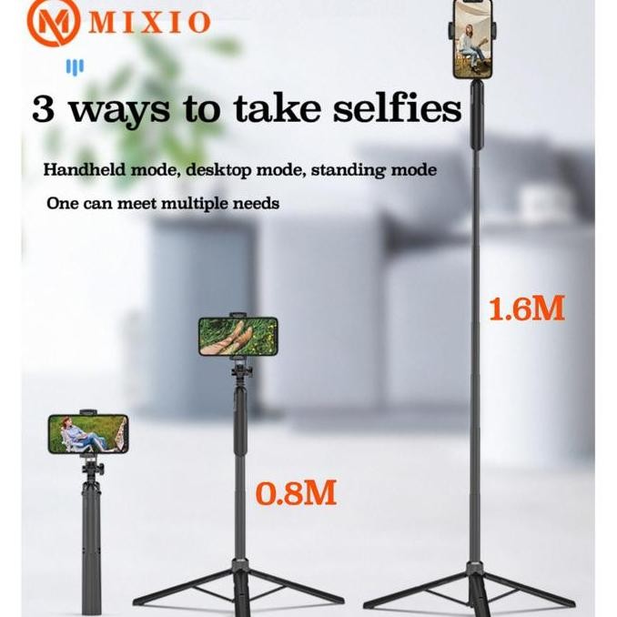 Mixio A61 Tongsis Bluetooth / Tripod Stabilizer Gimbal Selfie Stick