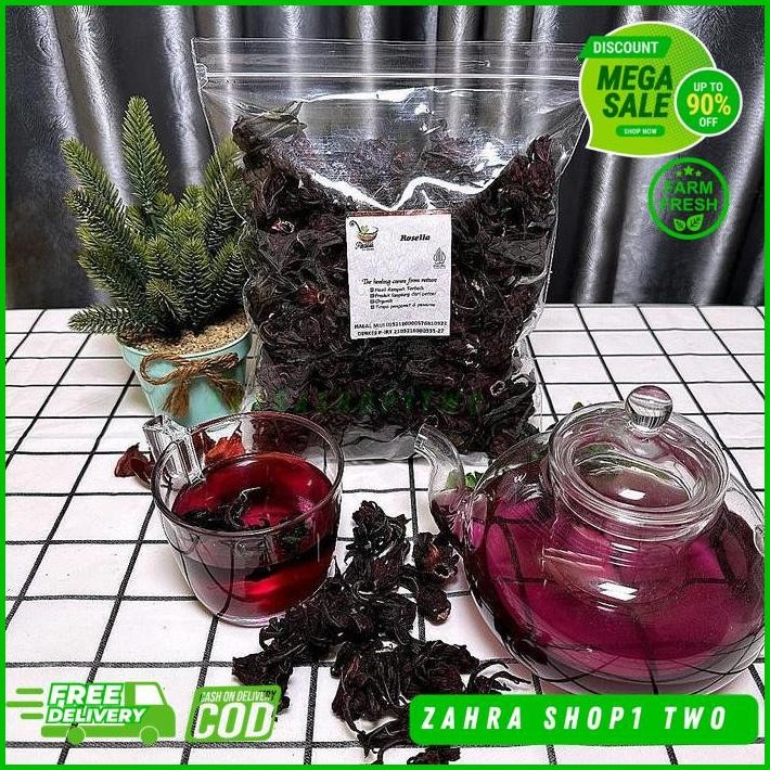 

SIMPLISIA BUNGA ROSELLA UNGU KERING - 100GRAM PRODUK PILIHAN