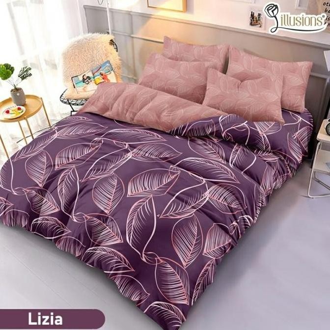 Bed cover set iLLUSIONS sprei king 180x200 sprei rumbai