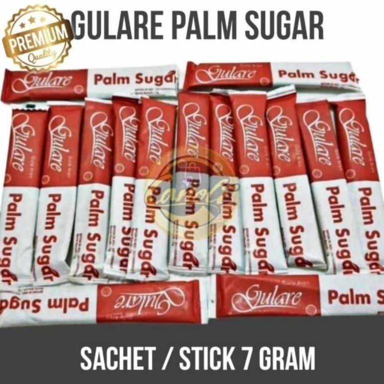 

gulare palm sugar sachet stick 7gr gula aren 100pcs / brown sugar 7 gr hotel SV