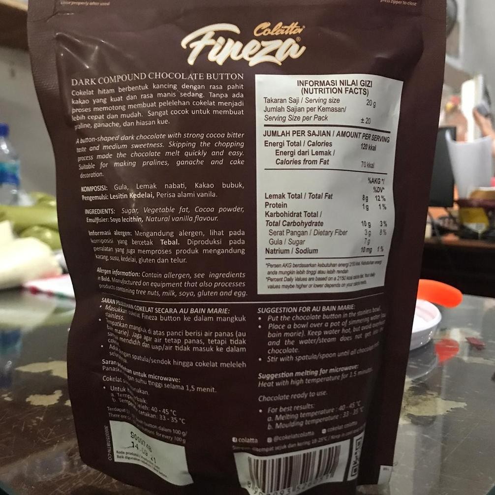 

Coklat Colatta - Colatta Fineza Chocolate Button 400gr SV