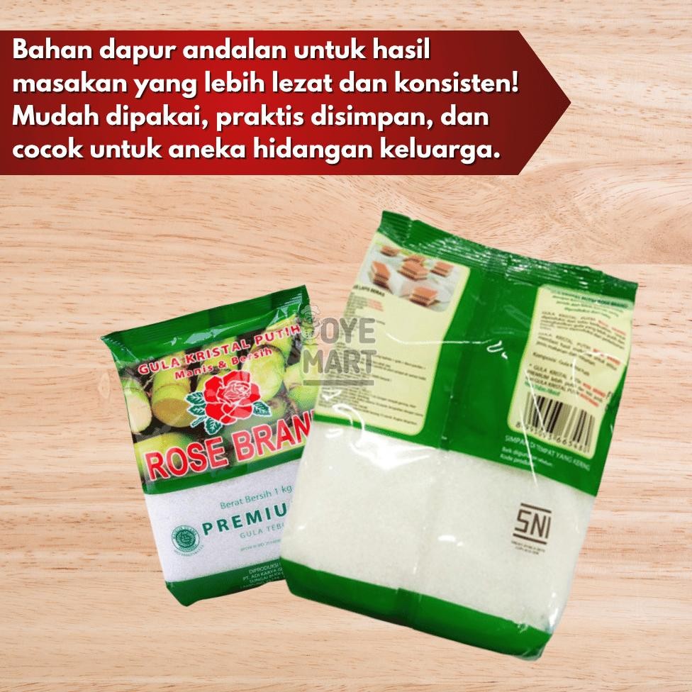 

Rose Brand Gula Pasir 1kg / Gula Tebu SV
