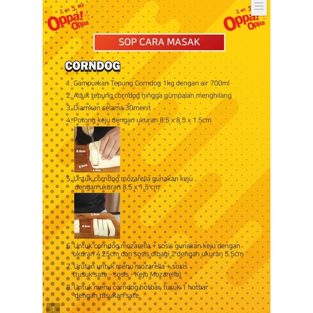 

Tepung Corndog - Tepung Instan Corndog Buttermix 1kg HALAL SV13