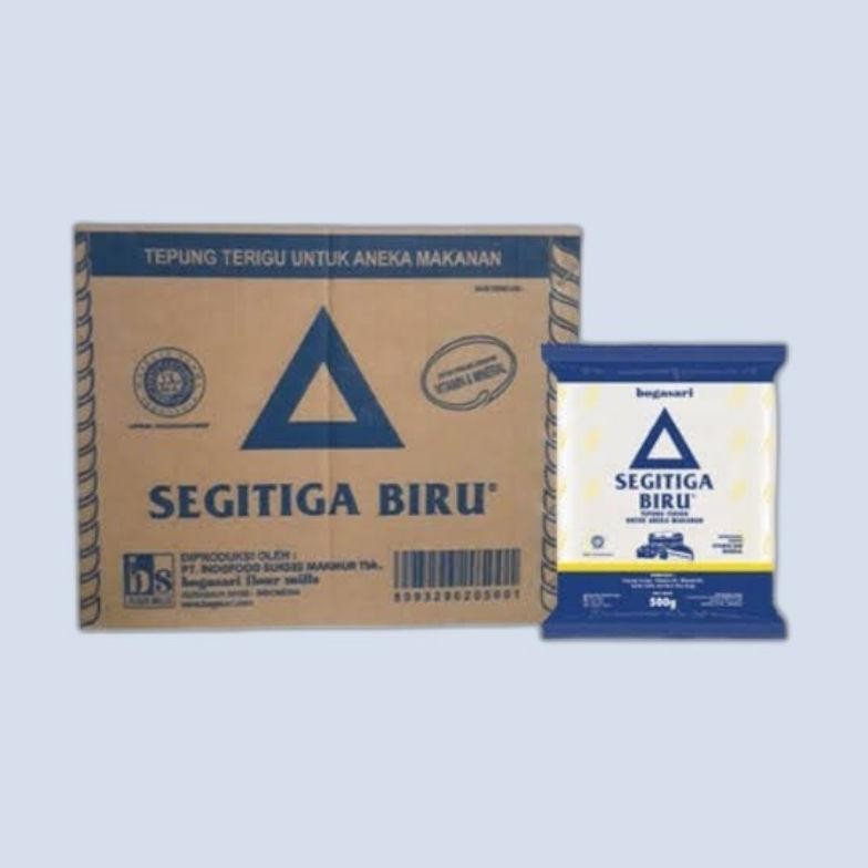 

Tepung terigu 500 gr segitiga biru 500 gram 1 karton isi 20 pc SV13