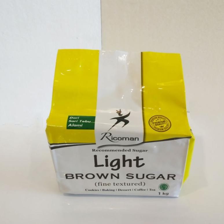 

Ricoman Light Brown Sugar 1kg SV