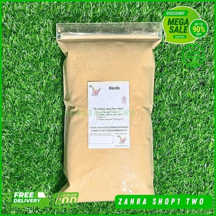 

DAUN SIRIH BUBUK BERAT 500 GRAM - REMPAH BU RISMA PRODUK TERBAIK