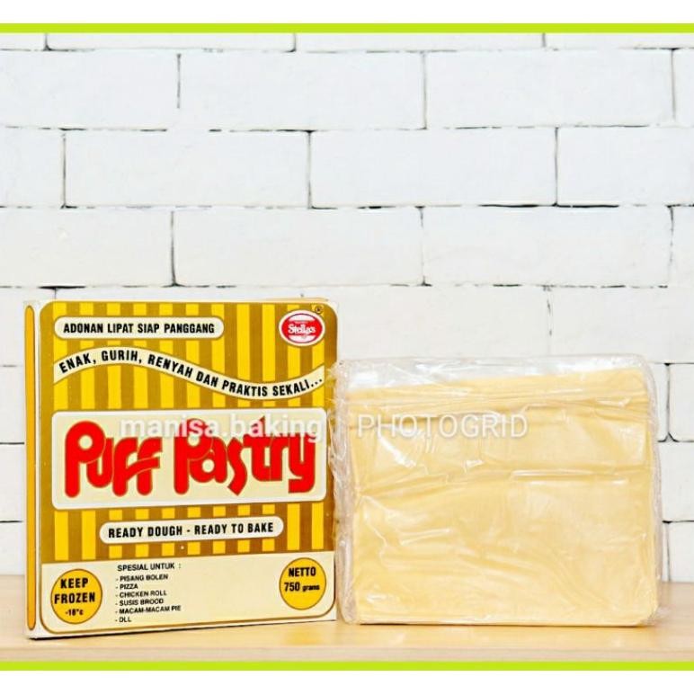 

STELLA PUFF PASTRY 750 GR ADONAN KULIT PASTRY KULIT ZUPA ZUPA PISANG BOLEN SV13