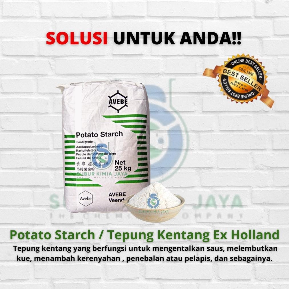 

Potato Starch AVEBE Holland Belanda Halal / Tepung Kentang Kemasan Zak SV13