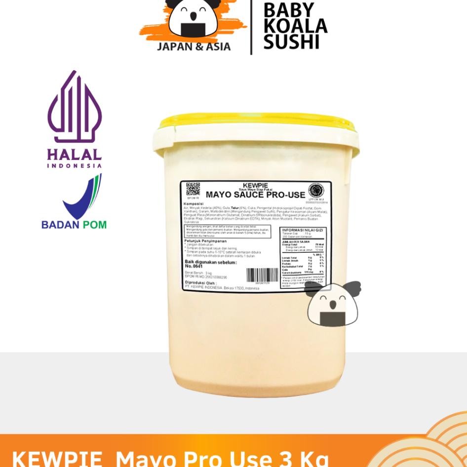 

Kewpie Mayo Pro Use Manis 3 Kg Mayonnaise Sweet Mayonaise Manis Salad Buah.