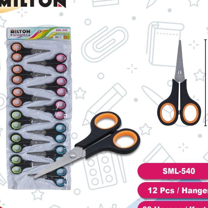 

1Lsn12Pcs Milton Sml 540 Kecil 4Inch Renteng Gunting