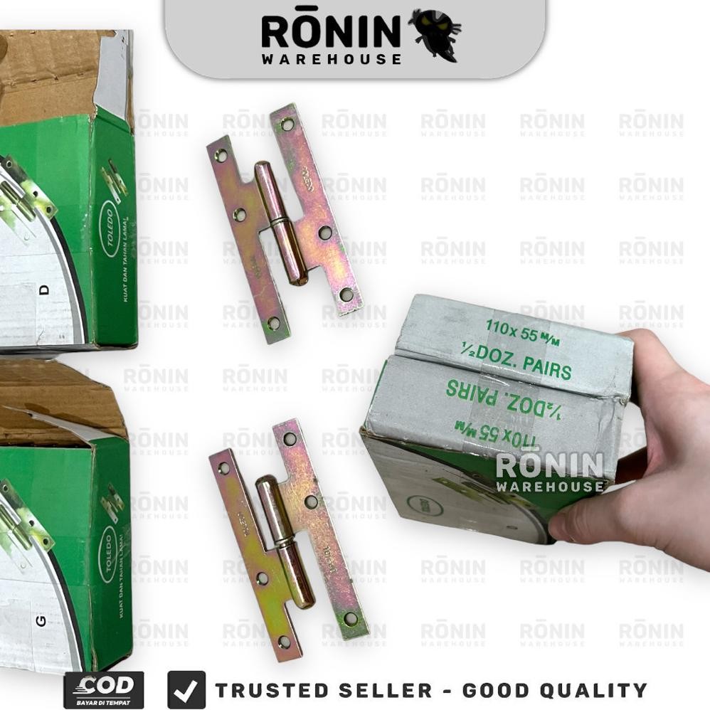 [12 set]  TOLEDO Engsel H  80 110 Engsel Pintu Cabut Copot grosir