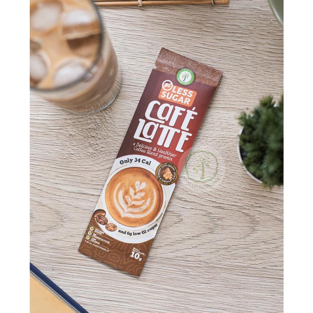 

Viral Less Sugar Cafe Latte Box - Coffee Blend Premix Isi 10 Sachet Ku09
