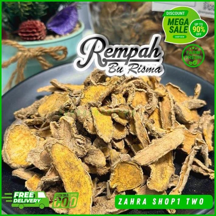 

KUNYIT KUNING KERING - KUNIR RAJANG KERING 100 GRAM KUALITAS TERBAIK