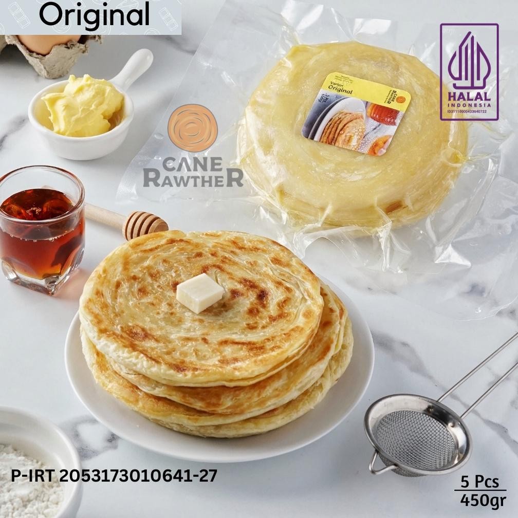 

Roti Maryam / Roti Cane / Roti Canai Frozen Original Isi 5 Pcs
