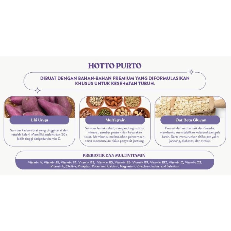 

Promo [3 Sachet] Hotto Purto Multigrain With Purple Potato Sa