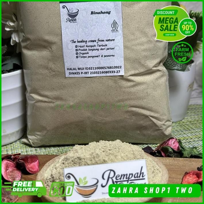 

DAUN BINAHONG BUBUK 1 KG ASLI PRODUK TERBAIK