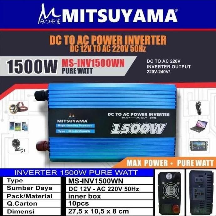 ready Suoer Mitsuyama pure sine wave inverter 1500 watt / PSW inverter 1500w