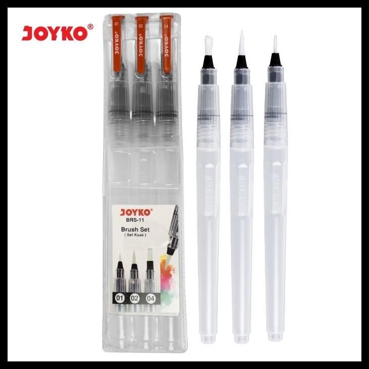 

Brush Set Alat Lukis Kuas Cat Air Poster Acrylic Joyko Brs-11 Best Quality