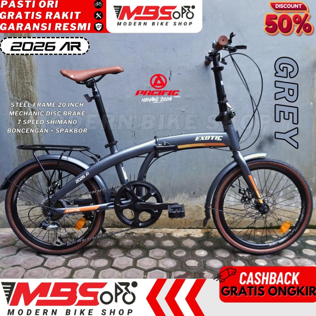 EXOTIC 2026 AR SEPEDA LIPAT 20 INCH PACIFIC DEWASA 7 SPEED