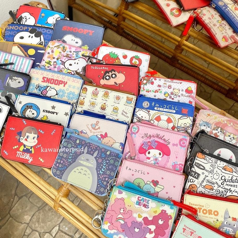 

JH8 Dompet Kartu Id Card Holder Ghibli Totoro One Piece Mofusand Sanrio Cinnamoroll Kuromi My Melody Care Bears Rillakuma Cahol Gantungan Resleting Kulit Lucu Unik Kado Hadiah Gift