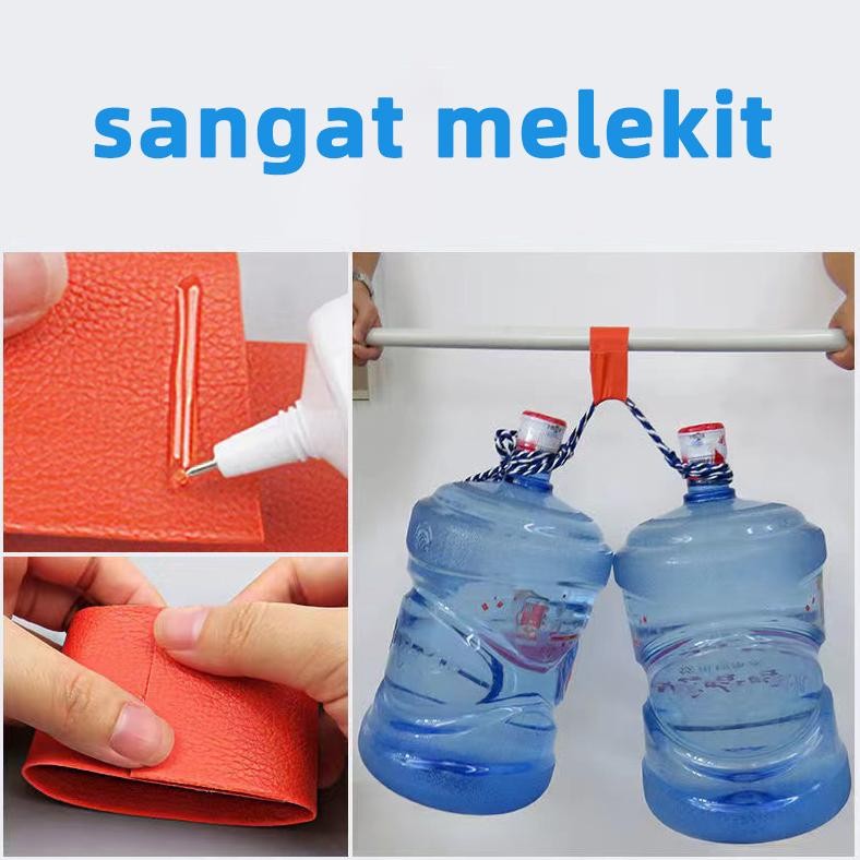 

JH8 Lem Super Kulit 50ml Lem Super Kuat 3 Detik Semua Tujuan Gam Kuat Melekat