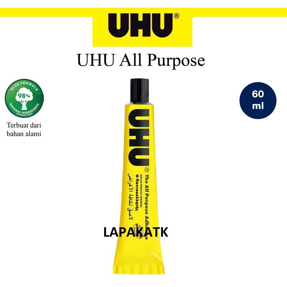 

JH8 Uhu Lem kertas 60 ml / LEM UHU CAIR 60 ML +VV