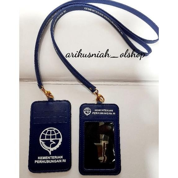 

JH8 Dompet tali id card logo kemenhub