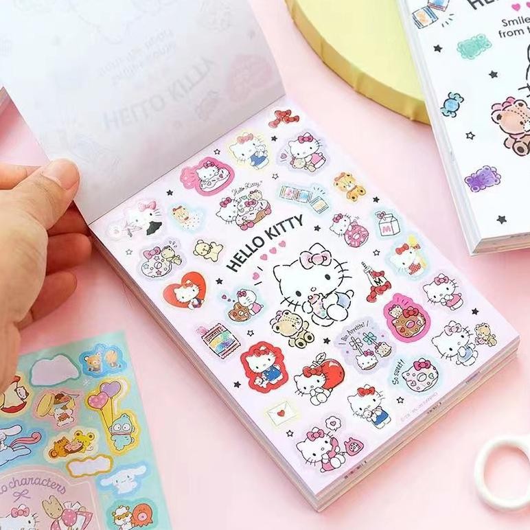 

JH8 Notebook + stickers Cinnamoroll Kuromi Hello Kitty Melody LTS