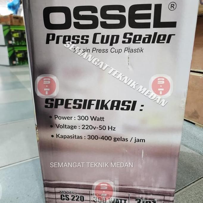 Terlaris Mesin Cup Sealer Press Gelas Plastik 6Oz 22Oz 6 22 Oz Ossel Cs 220 Ready Stok