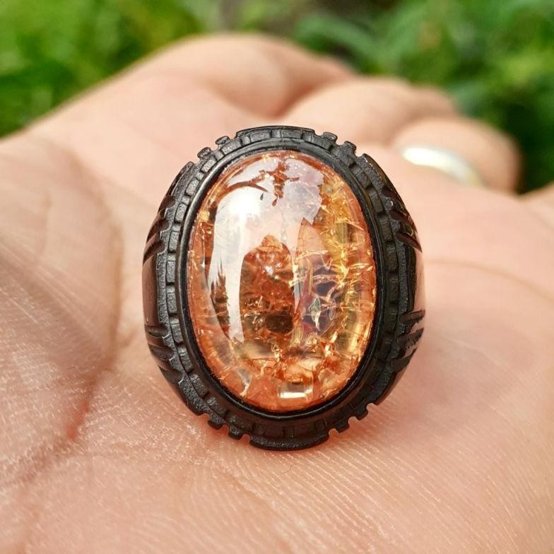 Cincin Batu Pecah Seribu American YaQut Asli Keren MURAH