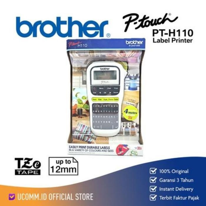 

Brother Printer Label Pt-H110 Pt H110 Label Maker Pembuat Label H110 Original Dan Terpercaya