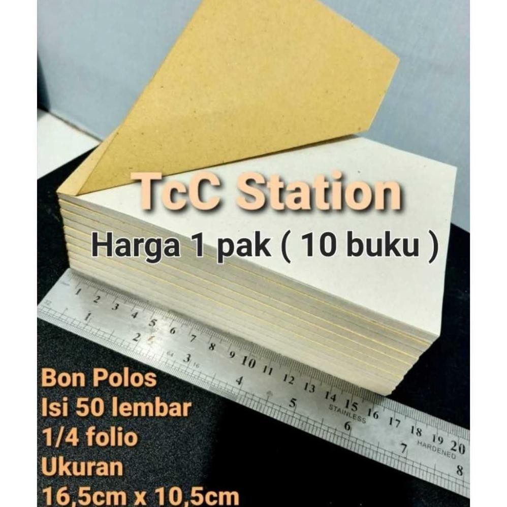 

JH8 Nota KORAN Bon Polos 1/4 folio isi 100 lembar ( 5 buku ) - isi 50 lembar ( 10 buku ) Bahan KORAN