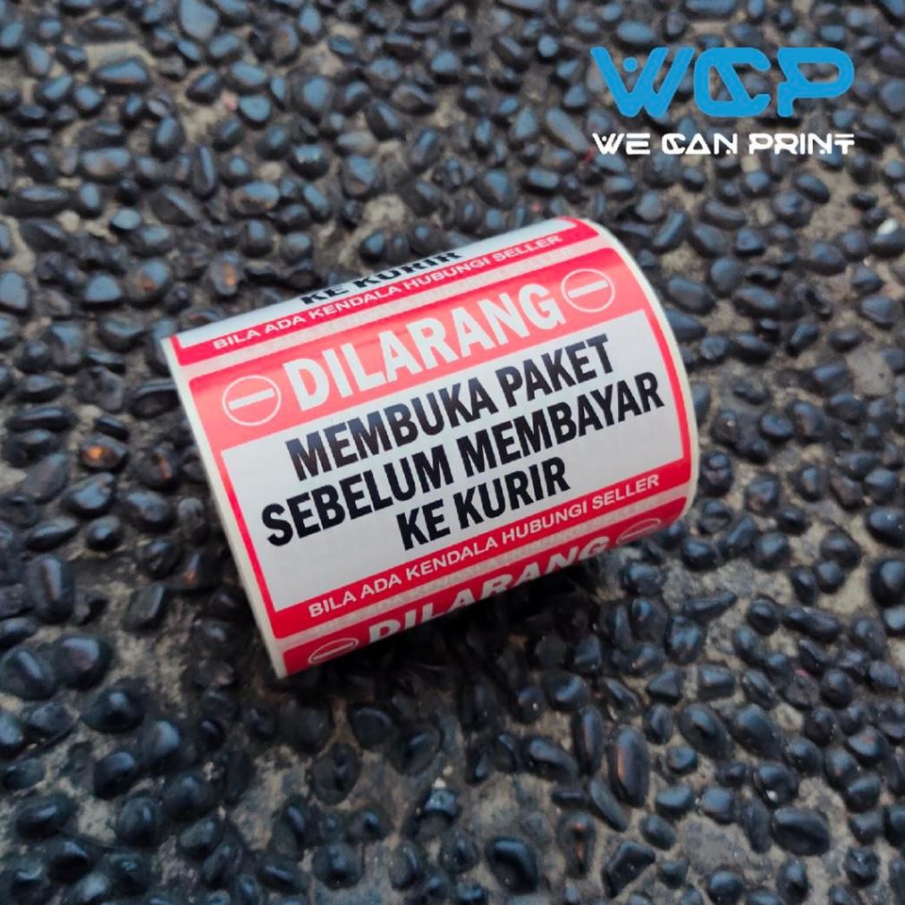 

JH8 LABEL STICKER COD STIKER PENGIRIMAN PAKET COD ONLINE SHOP OLSHOP ISI 500 PCS