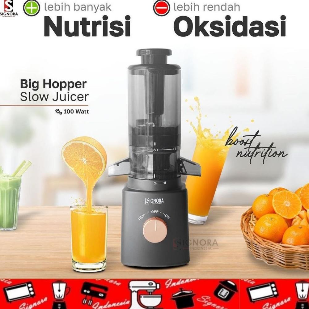 Big Hopper Slow Juicer Signora / Slow Juicer Signora