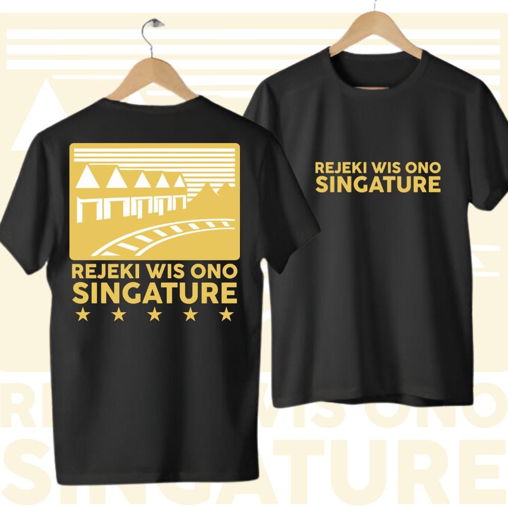 Terbaru Kaos Murah Rejeki Wis Ono Singature