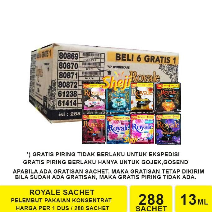 HJK Royale Softener 288 Sachet (1 Dus) Pewangi Pakaian