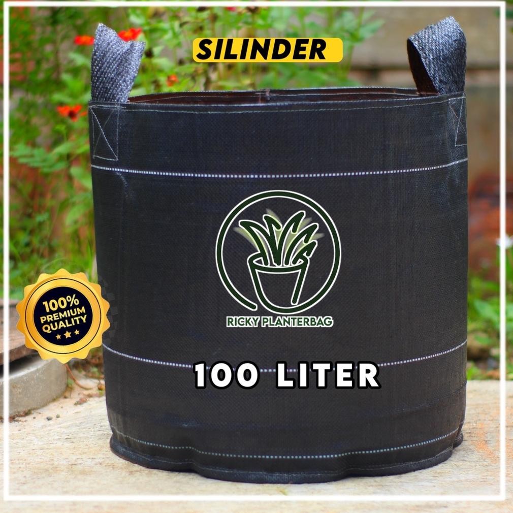 Bisa Cod Planter Bag 100 Liter Hitam Tebal Bulat Pot Tanaman Murah 