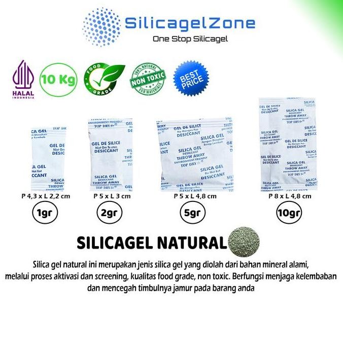 

Silica Gel Natural Alami 10 Kg Food Grade Co
